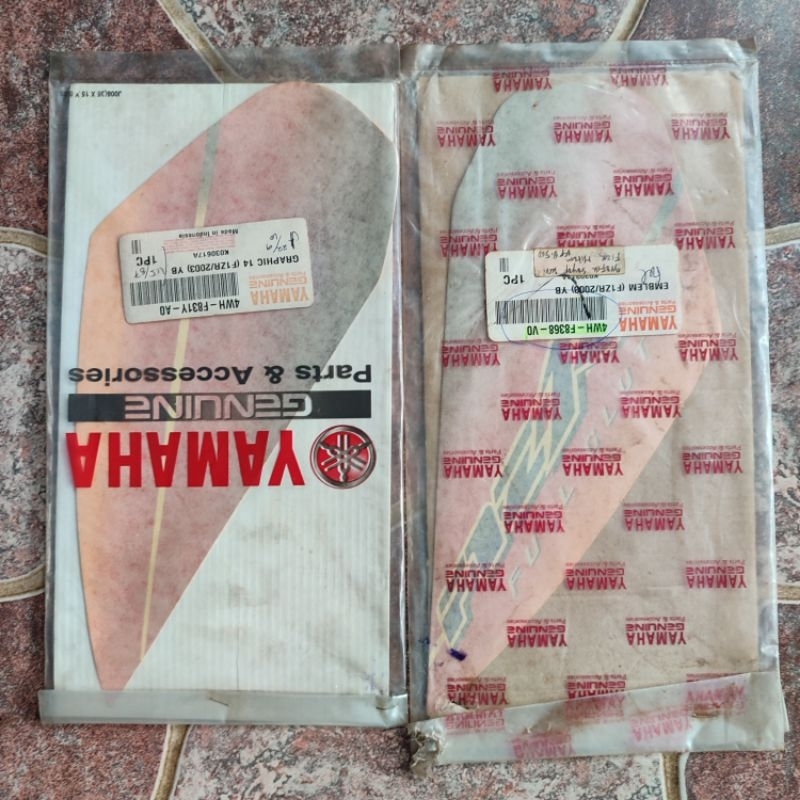 Stiker Striping Graphic sayap luar F1ZR FIZR Hitam Orange 2003 Original YGP