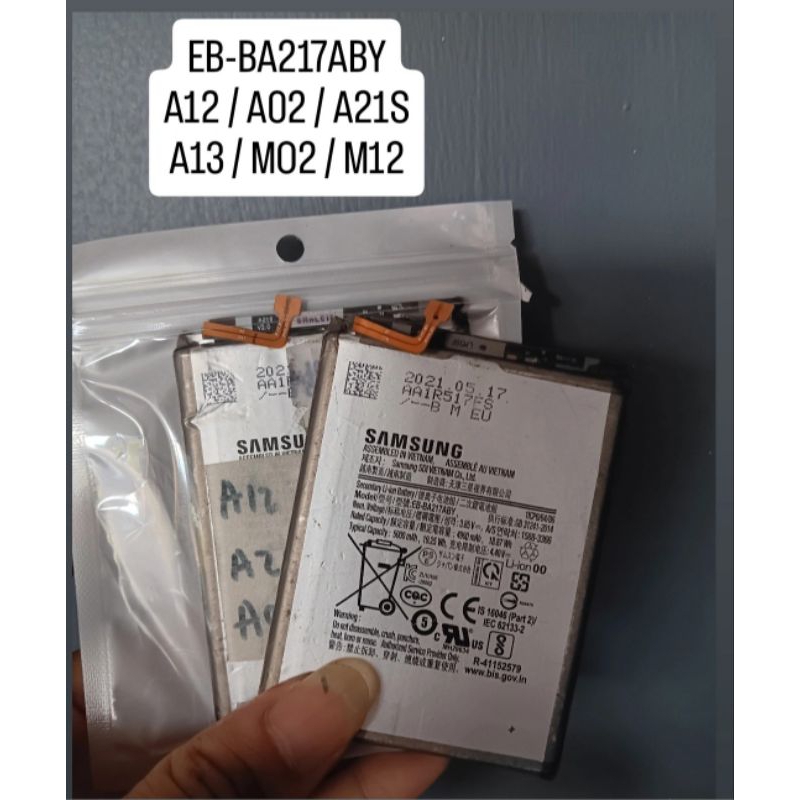 BATERAI ORIGINAL COPOTAN ( EB-BA217ABY ) A12 - A02 - A21S - M12 - M02