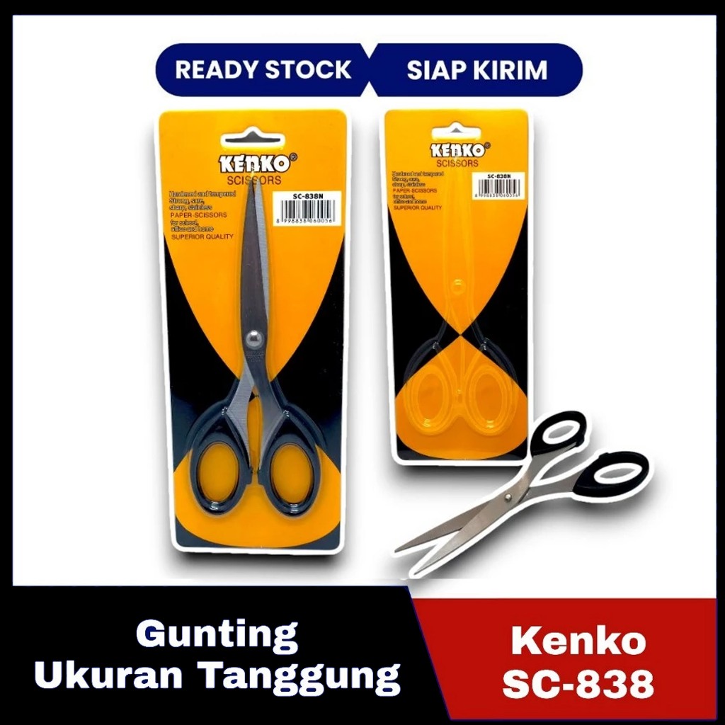 

Gunting Kenko Sedang - SC - 838 / Gunting Kenko SC-838 SC838 Scissors Superior Quality