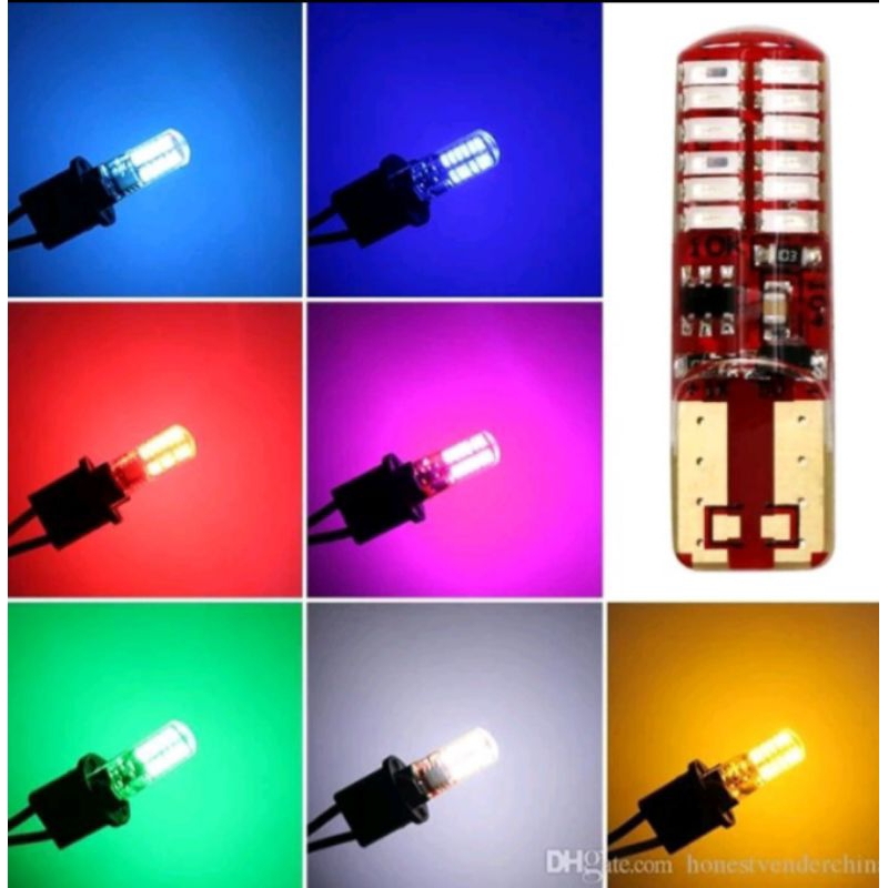 lampu led kota senja plat kabin  T10 24 mata gred A super terang  mobil motor truk dan bus 12 - 24 v