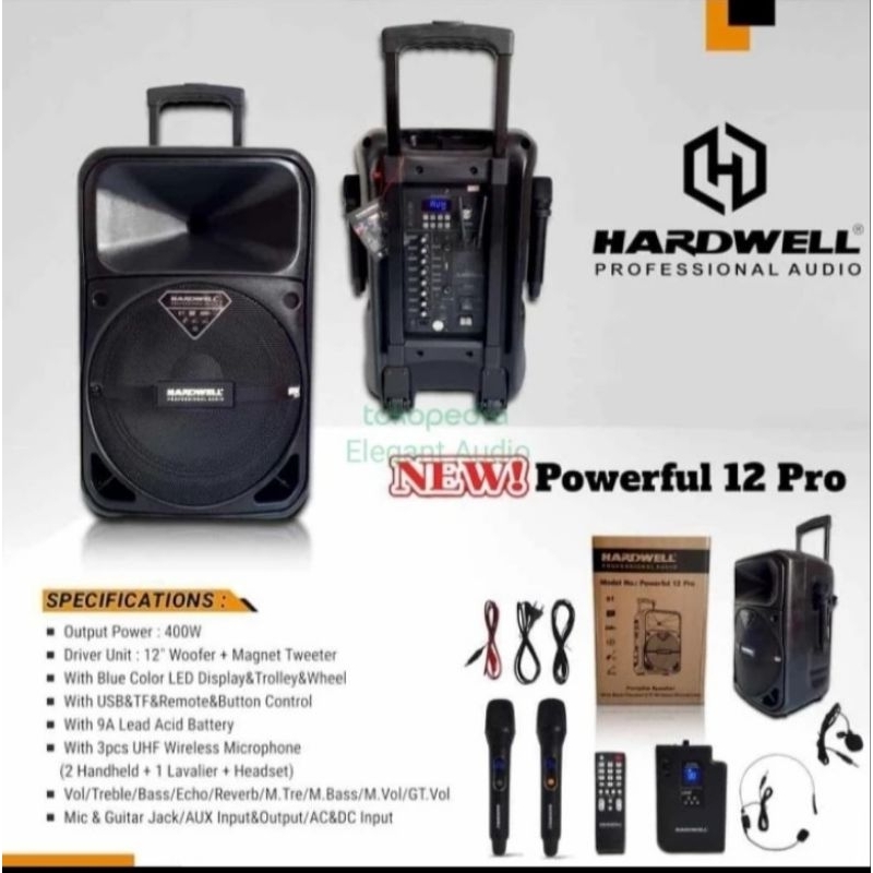 Speaker aktif portable hardwell 12 inch powerfull 12pro powerfull 12 pro