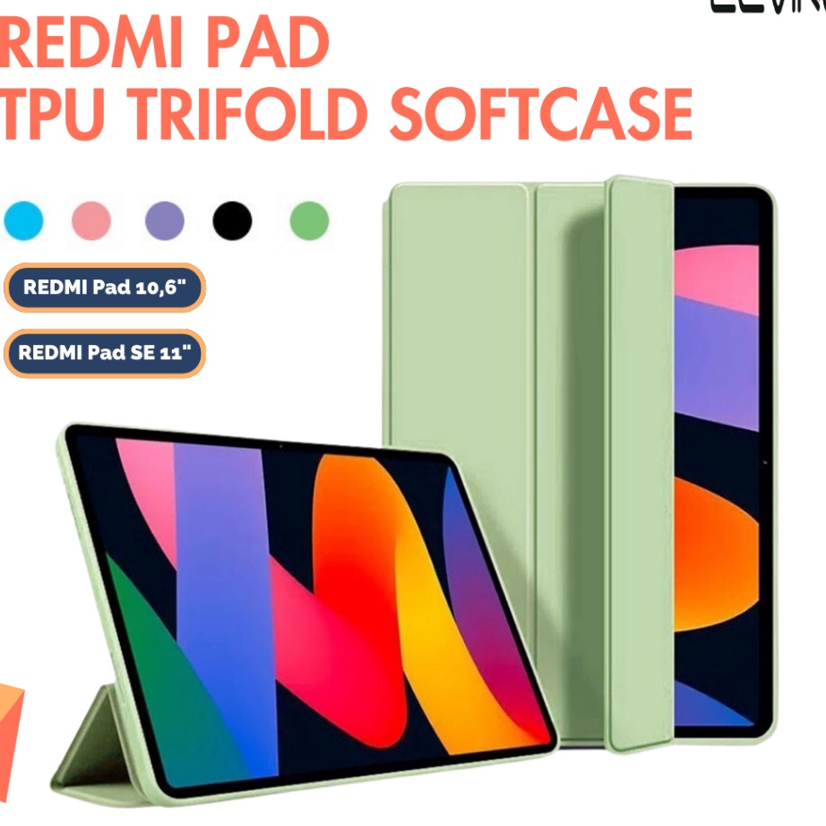 Bisa Cod Case RedmiPad Pro  Poco Pad 121  Redmipad SE 11 Terbaru Silicone TPU Foldable Casing with a