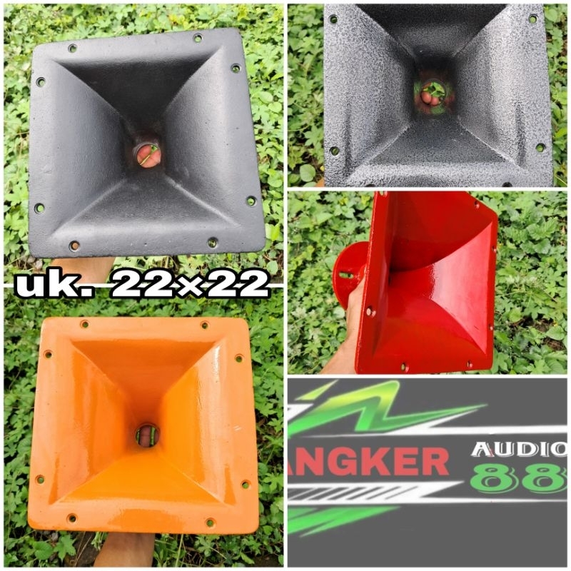 HORN TWETER/ CORONG/ UKURAN 22×22 ALMUNIUM/ DIRAL