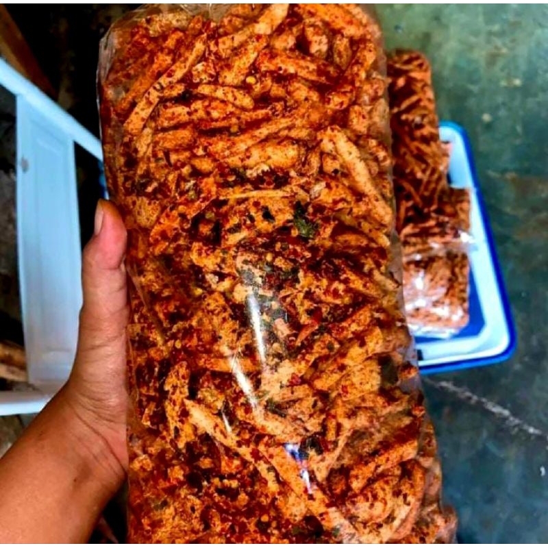 

Basreng Ekstra Pedas Daun Jeruk 1kg