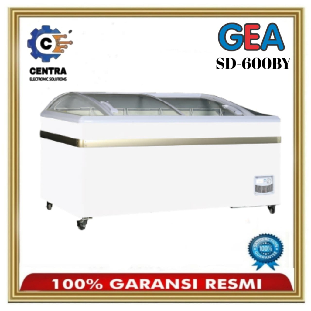Sliding Curve Glass Freezer GEA  SD-600B 600 Liter