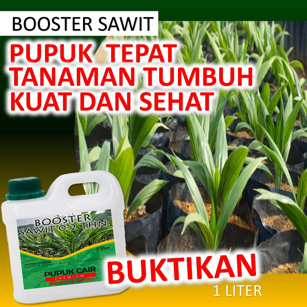 Pupuk Sawit 1 liter yang bagus untuk sawit baru tanam Khusus Penyubur Daun Fase Pertumbuhan