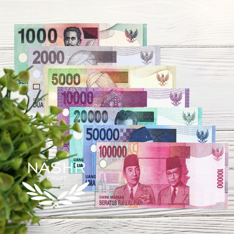 GAMBAR 1 SISI Replika / Uang Mainan Lama Tahun 2014an - HARGA SATUAN, MIN ORDER 5 PCS, BISA MIX, Aks