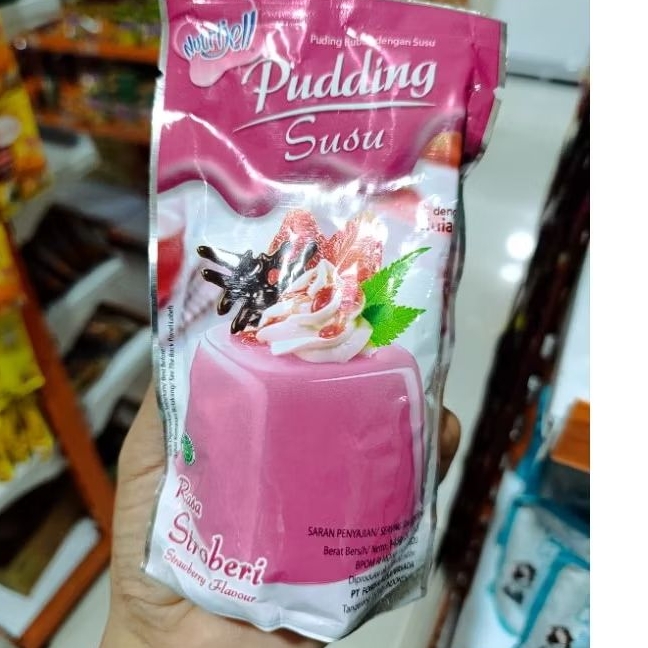 

Nutrijell puding susu rasa strobery 145gr