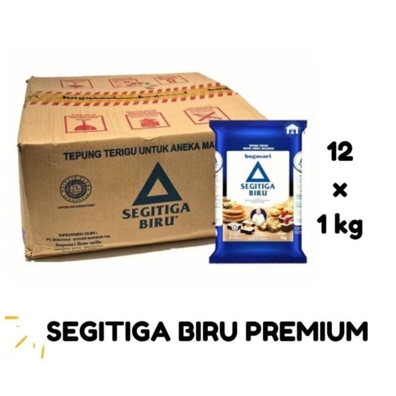 

Bogasari Tepung Segitiga Biru Premium 1kg 12pcs