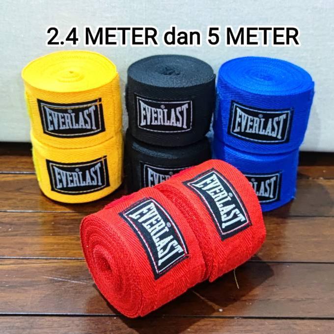 HANDWRAP -HAND WRAP - BANDIT TINJU  MUAY THAI ISI 2 EVERLAST FREE JARING PANJANG 2.4 DAN 5 METER