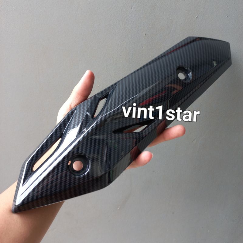 Cover Tutup Knalpot Carbon Beat Deluxe / Beat Street 2020-2024 Carbon ZORO