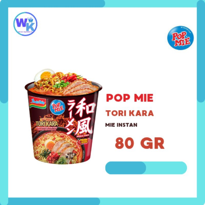 

Pop Mie Tori Kara Ramen 80g - 1 Dus Isi 12 Cup | Pedas Nikmat, Praktis & Halal | Warung_Kelontong_Ku