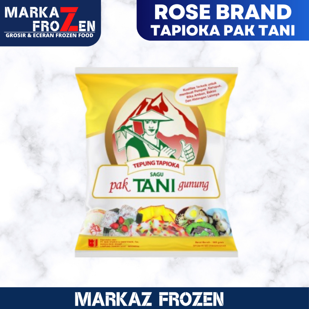 

ROSE BRAND TEPUNG TAPIOKA PAK TANI 500GR