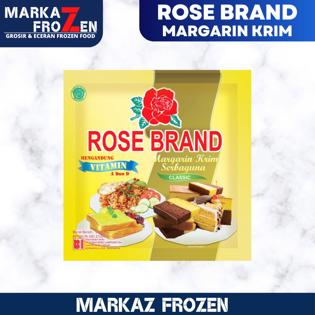 

ROSE BRAND MARGARINE SERBAGUNA 200GR