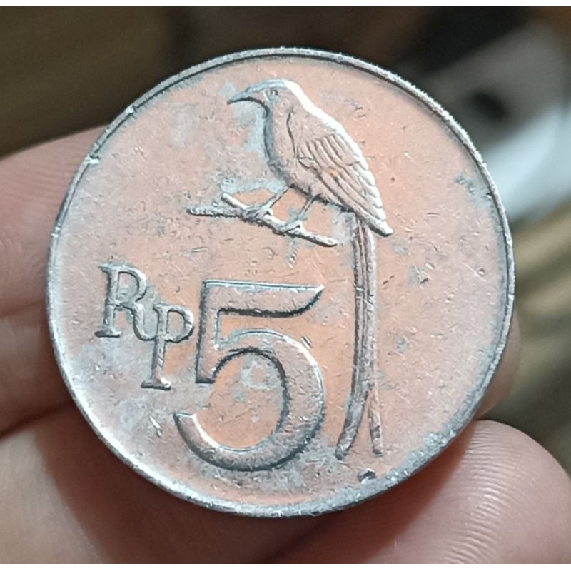 5 RUPIAH BURUNG 1970 BC