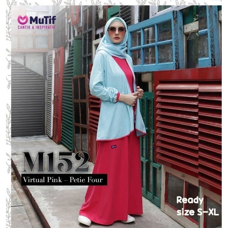 DISKON 50% Gamis Mutif M152 Gamis Kaos Wanita Dewasa Simple