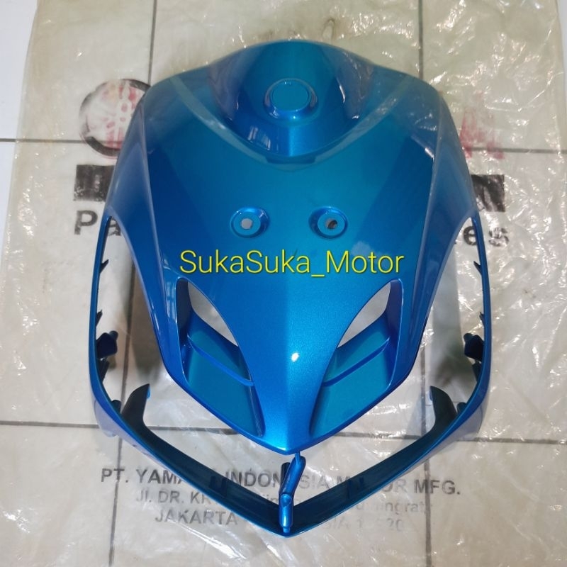 Panel Tameng Depan Mio Smile Biru Metallik Blue MC Ori Ygp | 28D-F8311-00-P3