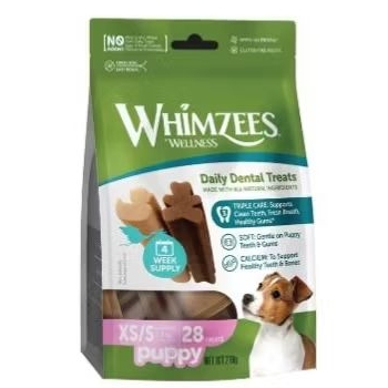 Whimzees Puppy Dental Chew 210gr - dog dental snack anjing