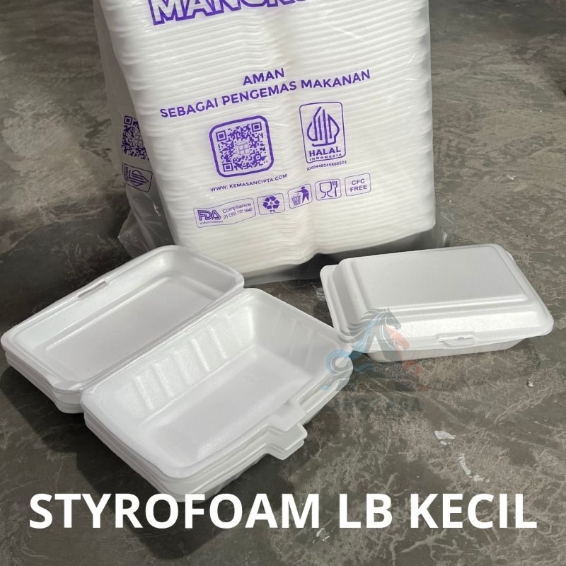 (100 pcs) styrofoam LB kecil / styrofoam bubur / KHUSUS INSTAN / sterofoam bubur / sterofoam makanan