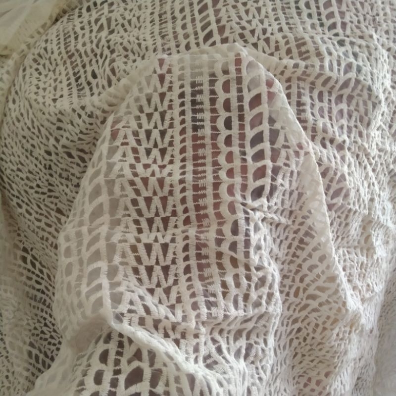 Kain organza bordir | Harga/0,5m | bahan organza bordir| bahan organza bordir | kain organza bordir.