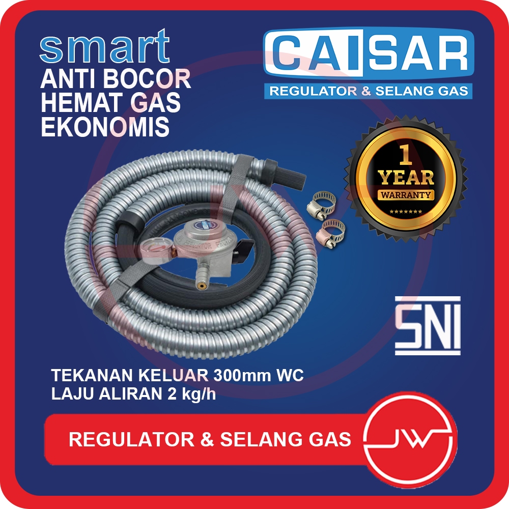 SELANG + REGULATOR / LPG / ELPIJI / METERAN ELPIGI / GAS / CAISAR