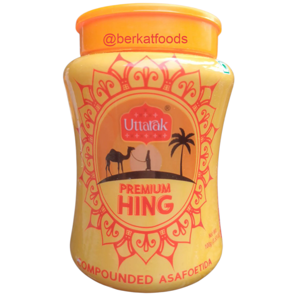 

Hing Powder Uttarak 100 Grams / Compounded Asafoetida Heeng / Penguat Rasa Asafetida 100g