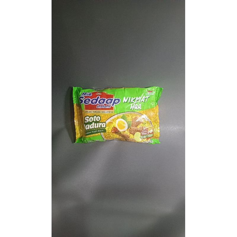 

Mie Sedap Rasa soto Madura (extra daun jeruk )