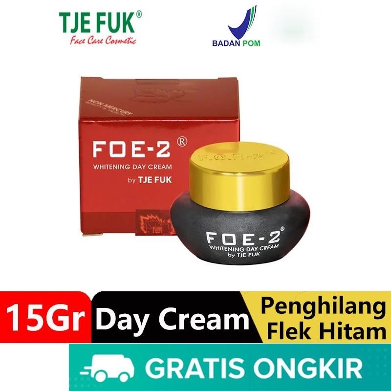 TJE FUK Original Whitening Day Cream Pemutih Wajah Glowing Krim Siang Skincare Aman BPOM 15Gr/Tje Fu