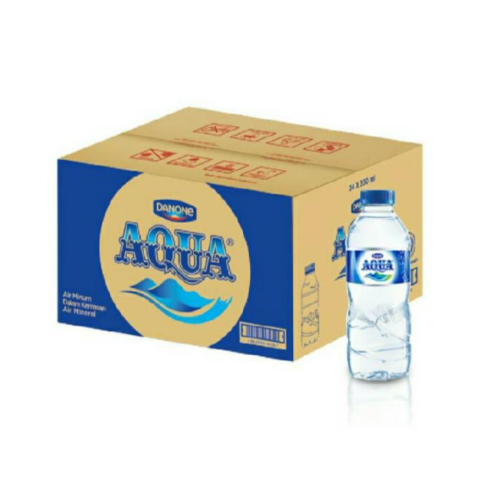 

AQUA DANONE AIR MINERAL 330ml - 1 KARTON [24 BOTOL]