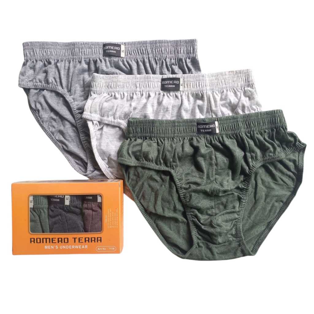 CD pria ROMERO TERRA 7118 isi 3Pcs / Pack - Celana dalam pria