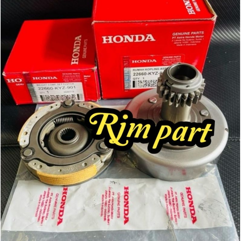 Lonceng Rumah Ganda KYZ+Kampas Ganda Assy Honda#Supra x 125 fi new#Supra x 125 Helm in fi#Blade new 