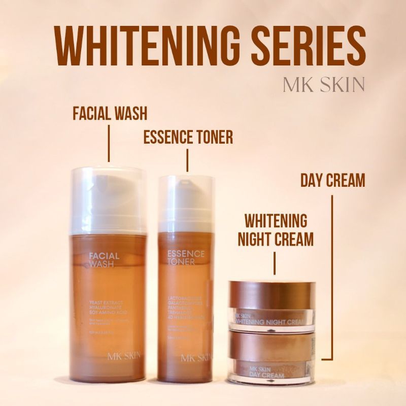 (READY)MK SKIN - Mkskin Paket Wajah Whitening/Skincare glowing/Skincare mencerahkan/Skincare lokal b