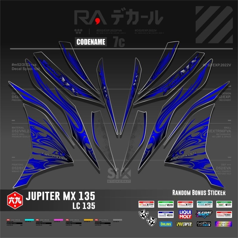 yamaha mx 135 new transparan/lc 135/exciter 135/jupiter mx 135 new