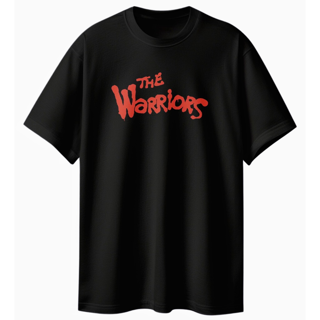 Kaos Baju The Warriors Logo Font Rockstar Games Tshirt Black