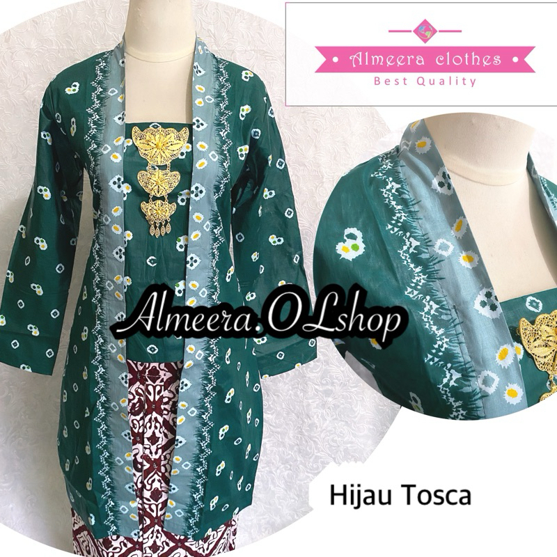 tunik kebaya kutubaru jumputan panjang