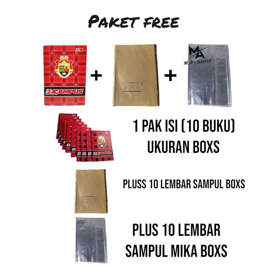 

PAKET KOMPLIT 10 BUKU BMCAMPUS+10 SAMPUL NAMA BOXS+ 10 SAMPUL PLASTIK MIKA BOXS