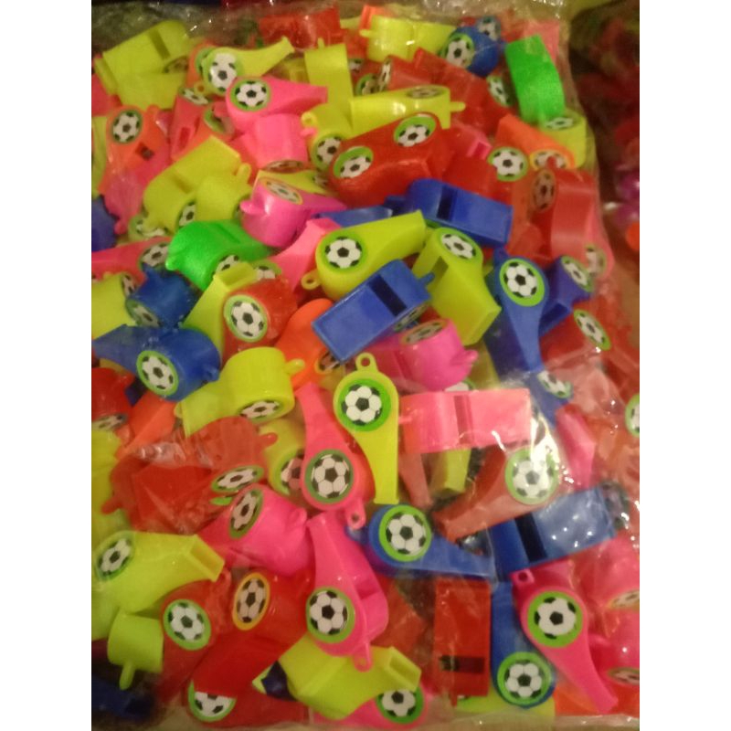 Mainan anak peluit 10 pcs/peluit bola/peluit kecil