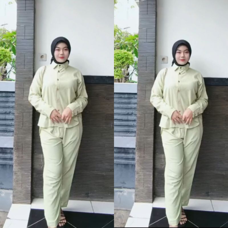 Oneset Terbaru/Setelan Viral/Oneset Viral/Setelan Viral/Setcel Kode 9092 Bahan Motif Bunga Batik 4 W