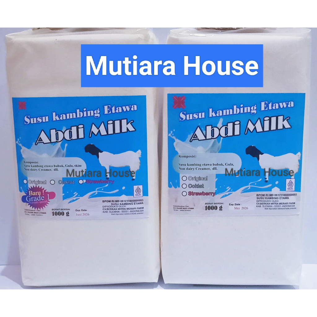 

Susu Kambing Etawa Original Grade 1 & Grade 2 Isi 1kg