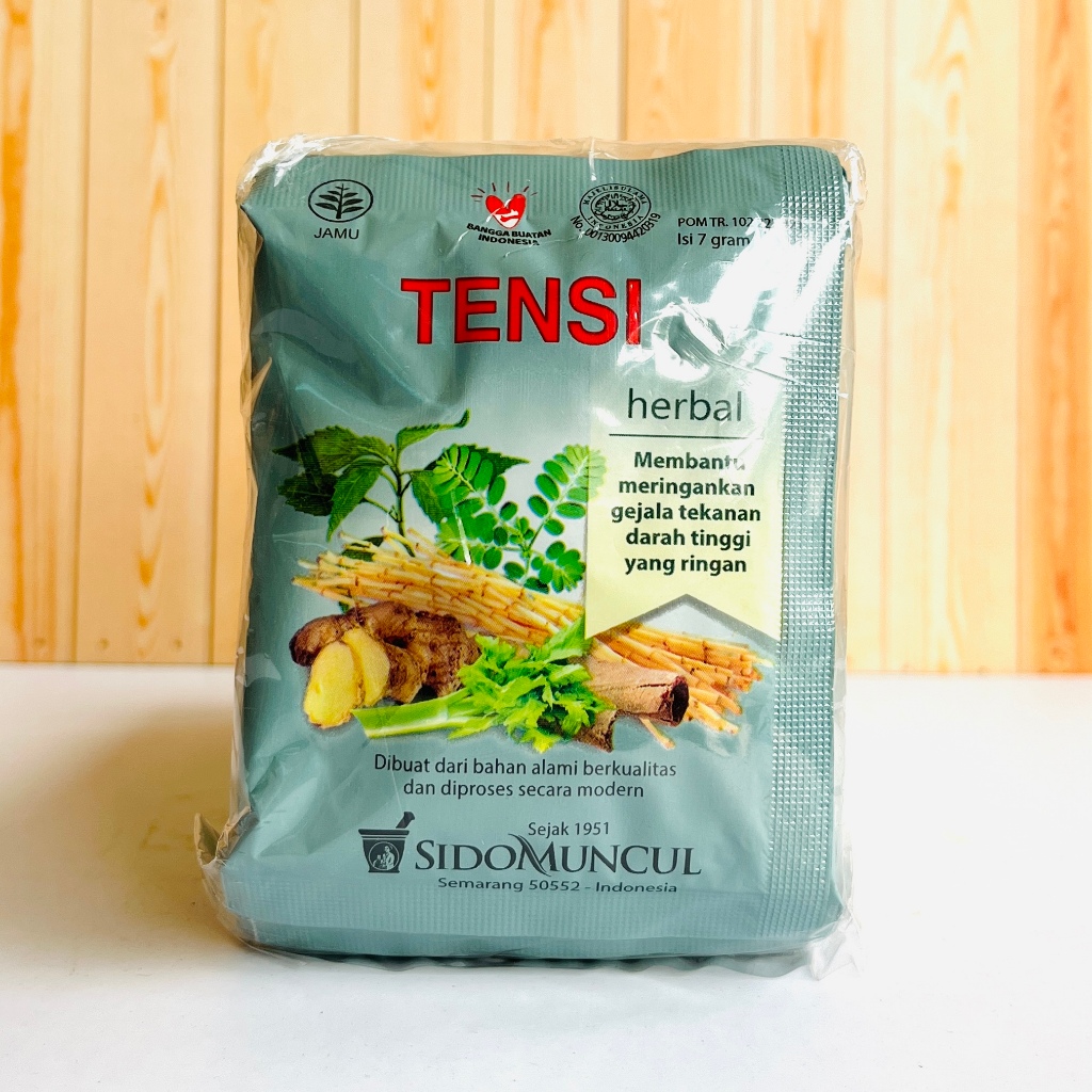 

Jamu Tensi Sidomuncul isi 10 Sachet - Jamu Darah Tinggi serbuk