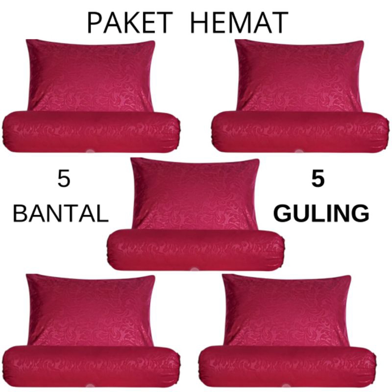 Urung Bantal Premium Motif Embos Sarung Bantal Isian Kapuk
