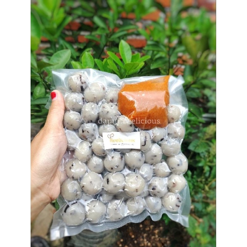 

Cilok Jamping (Jamur Kuping) bumbu kacang isi 30 biji