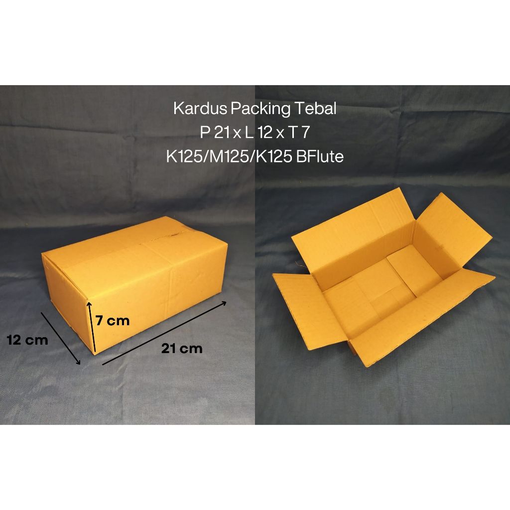 

Kardus Packing P21cm X L12cm X 7cm