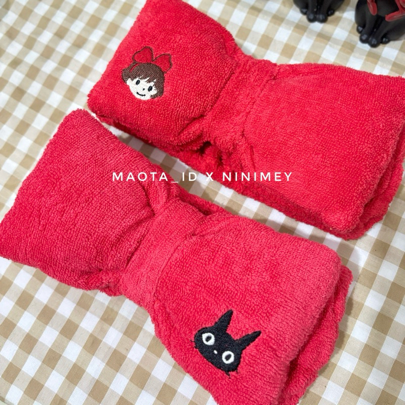 Bandana Kiki / Bandana Jiji / Headband Kiki Jiji / Bando Jiji Kiki Delivery Service Studio Ghibli