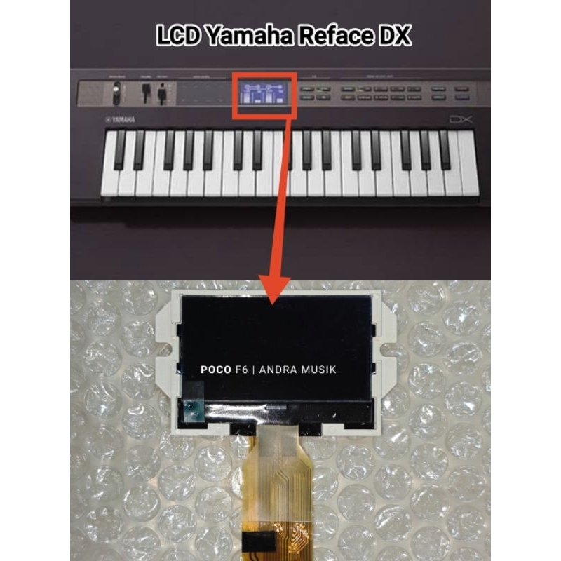 Layar Lcd Display Keyboard Yamaha Reface DX Original