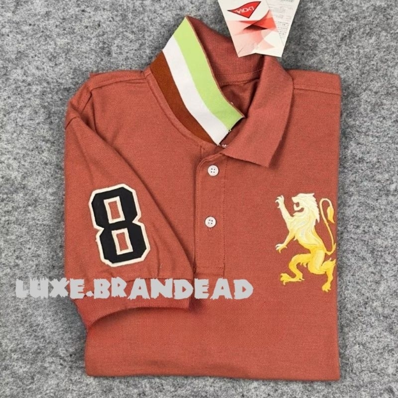 Kaos Kerah GRDANO Lion 3D Man Shirt Quality Premiu.