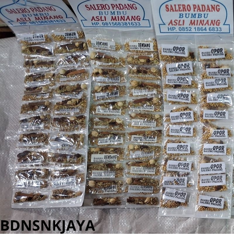 

salero padang bumbu asli minang rentengan isi 20pcs