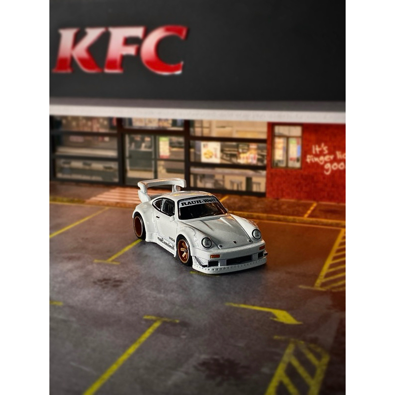 Hotwheels premium Porsche RWB silhouette