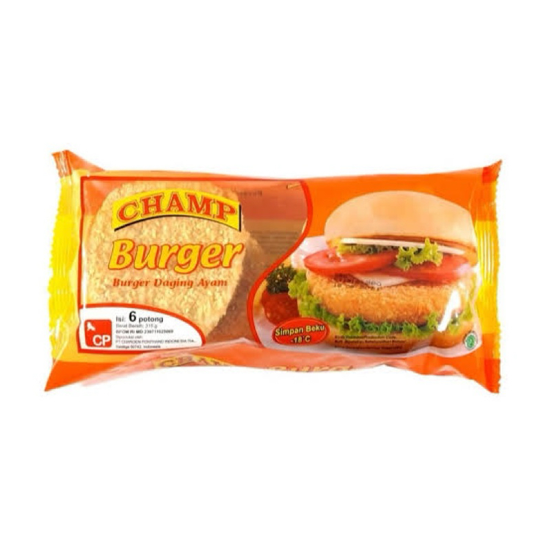 

Champ Chicken Burger Crispy Isi 6 315gr