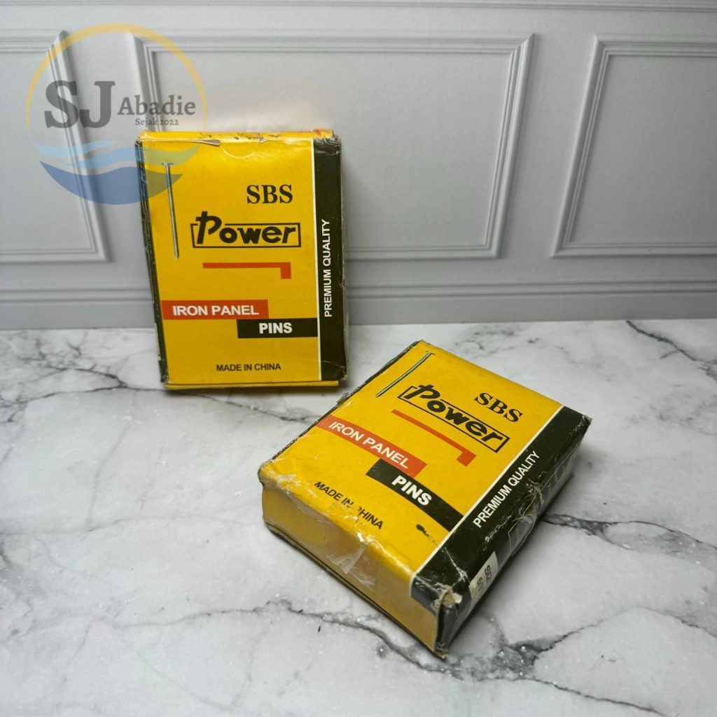 (1 KOTAK) SBS Paku Power Triplek Kayu Iron Panel Pins 5/8 - 1/2 Inch | SJ ABADIE |